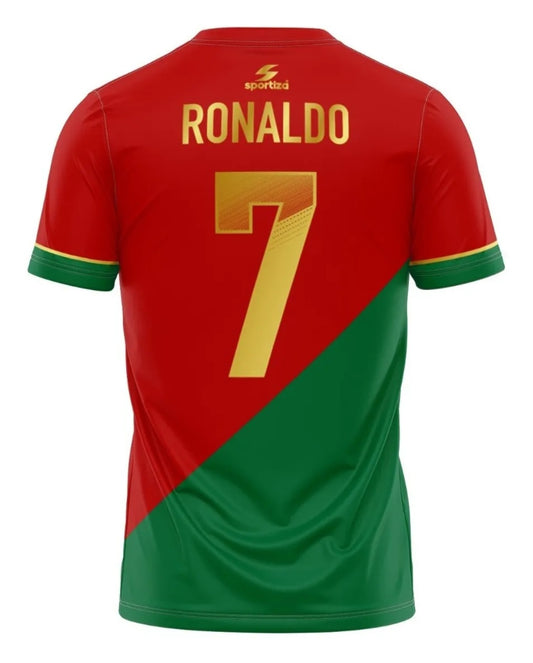 Ronaldo 7 Portugal  Sublimated Soccer Jersey Fan Shirt Adult