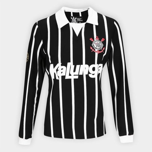 Corinthians Kalunga Long Sleeve Men's Black/ White Retro