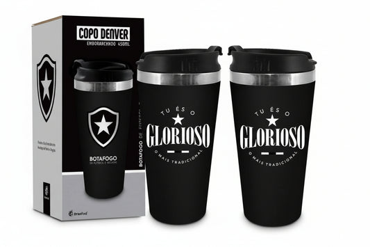 Stainless Steel Tumbler Botafogo 450ml/15oz!